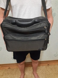 Мужской тканевый портфель Wallaby 2653 черный фото от покупателей 4
