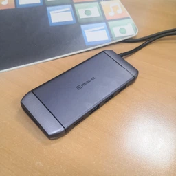 USB-хаб Real-El 9 in 1 type C Multifunction Docking Station 4K with Ethernet CQ-900 Space Grey (EL123110003) фото від покупців 4