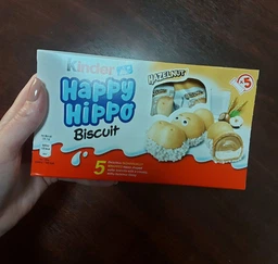 Печенье Kinder Happy Hippo с орехами и молочным кремом 105 г
