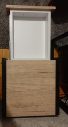 Тумба універсальна Ferrum-decor Вів'єн 2/1 50x41x40 чорний ДСП Дуб Сан-Маріно 16мм (XK00128) фото від покупців 7