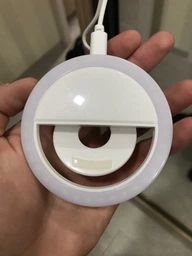 Селфи кільце універсальне Ring Light USB чорний RK-12 з підсвічуванням фото від покупців 2