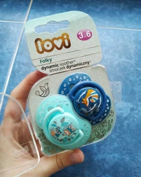 Пустышка силиконовая Lovi Folky Динамическая 3- 6 мес 2 шт (22/842boy) фото от покупателей 4
