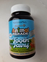 Пробиотики Natures Plus для Здоровья Зубов и Полости Рта для Детей Tooth Fairy Animal Parade Вкус Ванили 90 жевательных таблеток фото от покупателей 2