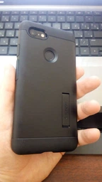 Протиударний чохол з підставкою Spigen Slim Armor для Google Pixel 3 XL Black фото від покупців 4