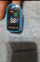 Пульсоксиметр на палець для вимірювання пульсу і сатурації крові Pulse Oximeter з батарейками фото від покупців 4