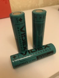 Акумулятор VIDEX Li-ion 18650 3,7V 3000mAh з клемою фото від покупців 1