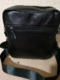 Мужская сумка кожаная Laras k109980-1 Black (ROZ6300004318) фото от покупателей 6