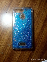 Чехол Glitter для Xiaomi Redmi 6A Бампер Жидкий блеск Sakura
