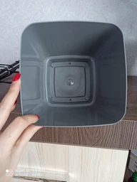 Горщик для квітів Form-Plastic Тоскана квадратний з підставкою 11 л 25 х 21 см Ясно-Зелений фото від покупців 4