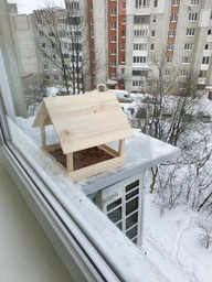 Кормушка для птиц подвесная Мастерская мистера Томаса Дерево фото от покупателей 18