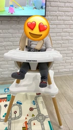 Стільчик для годування 2 в 1 Caretero Tuva Beige (TERO-7707) фото від покупців 7