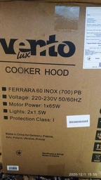 Вытяжка Ventolux FERRARA 60 INOX (700) PB фото от покупателей 11