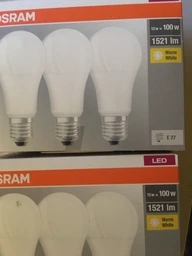 Набор светодиодных ламп OSRAM BASE A60 13W 2700К E27 3 шт (4058075819412) фото от покупателей 2