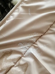 Ковдра зимова Casablanket вовняна Pure Wool 150х210см Бежевий фото від покупців 4