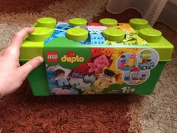 Конструктор LEGO DUPLO Classic Коробка с кубиками 65 деталей (10913) фото от покупателей 12