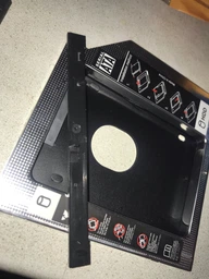 Optibay (карман-адаптер шасси) для подключения HDD вместо DVD привода для ноутбука (Laptop 2nd HDD Caddy) HQ-Tech HQ-HC09SA/BP 9.5mm SATA Алюминий фото от покупателей 1