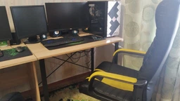 Компьютерный стол Ferrum-decor Дейв 75x100x70 черный ДСП Дуб Артизан 16мм (DEY2132) фото от покупателей 7