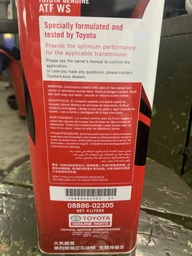 Масло трансмиссионное Toyota ATF WS 4 л (08886-02805)
