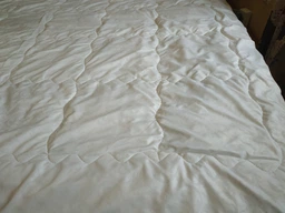 Одеяло шерстяное MirSon Mikrosatin Gold Woolen Hand Made 167 лето 200x220 см (2200000460356) фото от покупателей 3