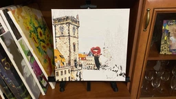 Мольберт-тринога чорний Monet 15182 110х85х157см з сумкою, висота полотна 80 см(94160474) фото від покупців 1