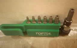 Набор бит Toptul Torx 1/4" c Г-образным переходником 8 предметов (GAAL0801) фото от покупателей 6