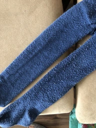 Машинка для удаления катышков Lint Remover YX-5880 от сети 220в с насадкой для чистки белый с синим фото от покупателей 2