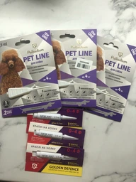 Капли на холку PET LINE THE ONE (Палладиум) от блох,клещей и гельминтов для собак до 4кг