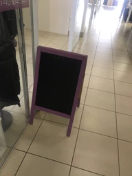 Штендер крейдяної 90х50 см, White on Black, фіолетовий колір