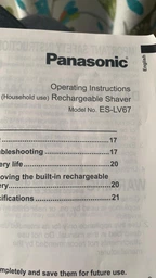 Электробритва Panasonic ES-LV67-A820 фиолетовая фото от покупателей 12