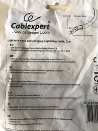 Дата кабель USB 2.0 AM to Lightning 0.1m Cablexpert (CC-USB2-AMLM-0.1M)