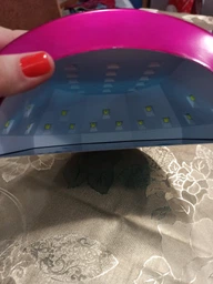 Лампа для манікюру UV/LED Sun One 48 Вт 0,65 кг Рожевий (ICL44) фото від покупців 1