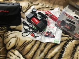 Автокомпрессор Storm Bi-Power двухпоршневый с зажимами АКБ 10 Атм 85 л/мин 360 Вт (20400) фото от покупателей 5