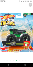 Базовая коллекционная машинка-внедорожник Hot Wheels серии Monster Trucks 1:64, в ассортименте 1 шт (FYJ44) фото от покупателей 12