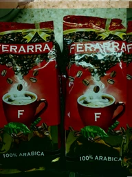 Упаковка кави в зернах Ferarra Caffe 100% Arabica з клапаном 1 кг х 2 шт. (4820198877217)