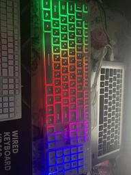 Клавіатура дротова Vinga KB410 USB White фото від покупців 1