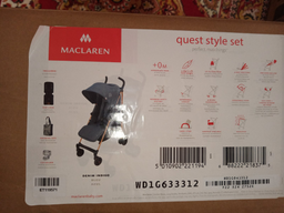 Коляска прогулянкова Maclaren Quest Denim Style Set Indigo з аксесуарами (WD1G633312) фото від покупців 3