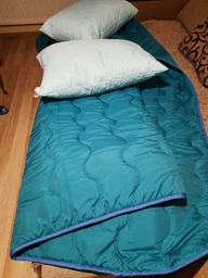 Набор антиаллергенный MirSon EcoSilk Супер Теплый №1662 Eco Light Blue (одеяло + подушки 50х70 среднии) (2200002655170) фото от покупателей 5