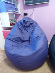 Кресло мешок груша Овал Coolki Оксфорд 600ДПУ XXXL 140x100 Зеленый фото от покупателей 7