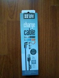Кабель ColorWay USB - 3в1 (Lightning+MicroUSB+Type-C) Magnetic Rotation 540° 2.4А 1 м Black (CW-CBUU037-BK) фото от покупателей 2
