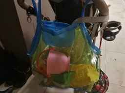 Большая пляжная cумка-сетка для игрушек Beach Bag антипесок фото от покупателей 1