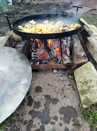 Мангал сковорода 50 см SHOP PAN з диску борони + кришка фото від покупців 16