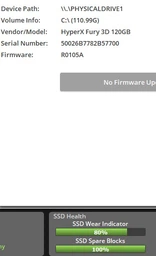 SSD диск Kingston HyperX Fury 3D 120GB 2.5" SATAIII TLC (KC-S44120-6F) фото от покупателей 14