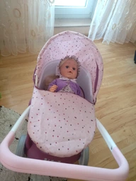 Коляска для ляльки Smoby Toys Baby Nurse Прованс Модерн люлька, з кошиком (254103) (3032162541036) фото від покупців 6