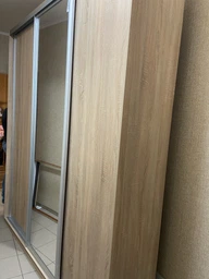 Шкаф-купе трехдверный Roko 179.2х45х242 см ДСП + Зеркало Дуб сонома (20200025372) фото от покупателей 7