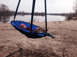 Гойдалка підвісна для дітей та дорослих, гніздо лелеки «Take&Ride Nest» Yellow фото от покупателей 12
