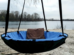 Гойдалка підвісна для дітей та дорослих, гніздо лелеки «Take&Ride Nest» Yellow фото от покупателей 13