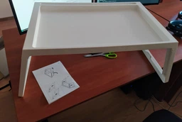 Поднос с ножками IKEA KLIPSK белый 002.588.82 фото от покупателей 7