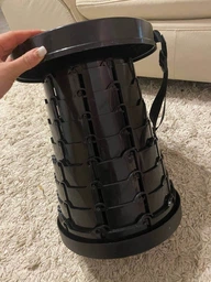 Стілець складний туристичний Telescopic Stool Чорний фото від покупців 3