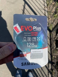 Карта памяти Samsung EVO Plus microSDXC 128GB UHS-I Class 10 + SD адаптер (MB-MC128HA/RU) фото от покупателей 15