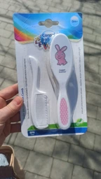 Щiтка для волосся м'яка + гребiнець Рожева Canpol babies 2/417_pin 5903407024172 фото від покупців 7
